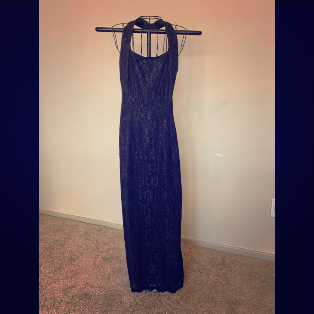 Black lace gown Liz Claiborne